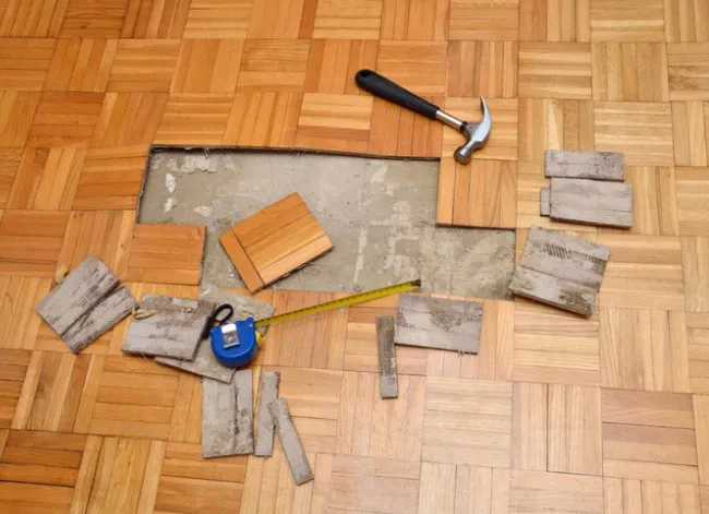 Floor damage restoration
