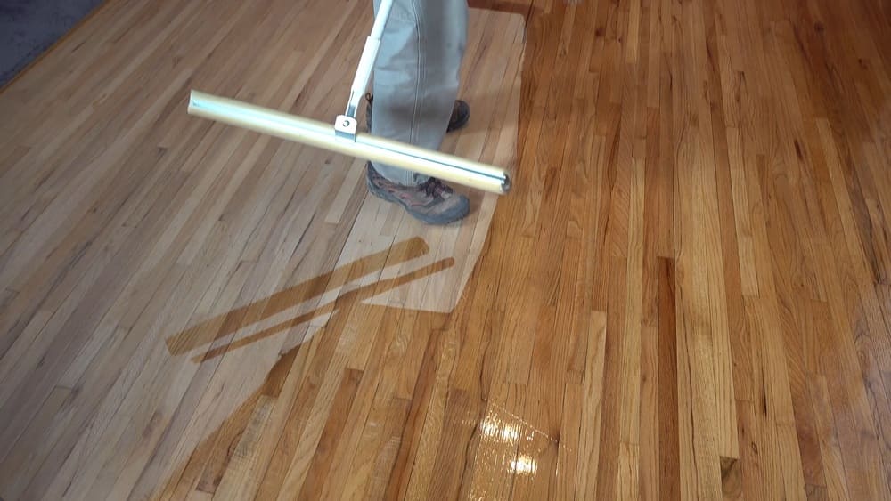 Refinished hardwood floor